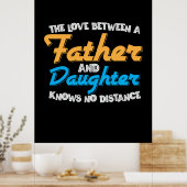 Daddy spendet die Liebe zwischen Vater und Tochter Poster (Küche)