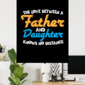 Daddy spendet die Liebe zwischen Vater und Tochter Poster (Heimbüro)