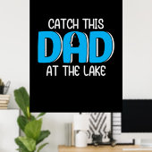 Daddy spendet diesen Vater am See Poster (Heimbüro)
