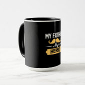 Daddy spendet meinem Vater meinen Helden Tasse (Vorderseite Links)