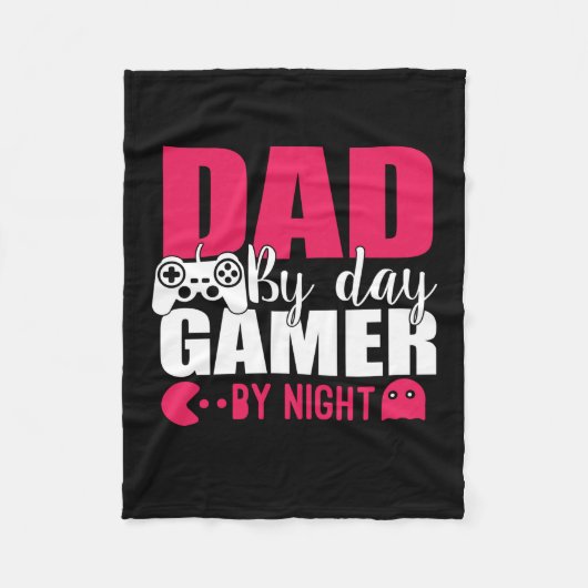 Daddy spendet Vater by Day Gamer by Night Fleecedecke (Vorderseite)