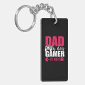 Daddy spendet Vater by Day Gamer by Night Schlüsselanhänger (Vorderseite links)