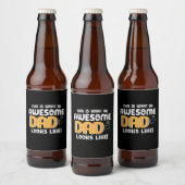 Daddy spendet, wie ein Phantastischer Vater aussie Bierflaschenetikett (Flaschen)