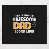 Daddy spendet, wie ein Phantastischer Vater aussie Bierflaschenetikett (Einzelnes Label)