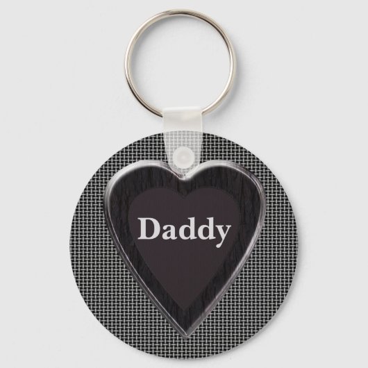 Daddy Stole My Heart Keychain Schlüsselanhänger (Vorderseite)