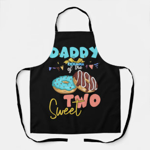 Daddy Sweet Two Donut Birthday Party Theme Girl Do Schürze
