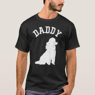 Daddy Tea Cup Poodle Vintage Ideen für Vater T-Shirt