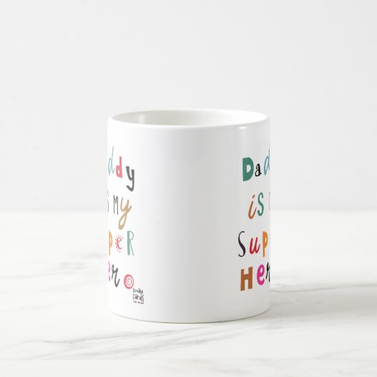 Daddy the Super Hero Kaffeetasse (Mittel)