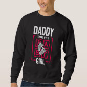 Daddy Thinks It's a Girl Gender Reveal Baby Show Sweatshirt (Vorderseite)