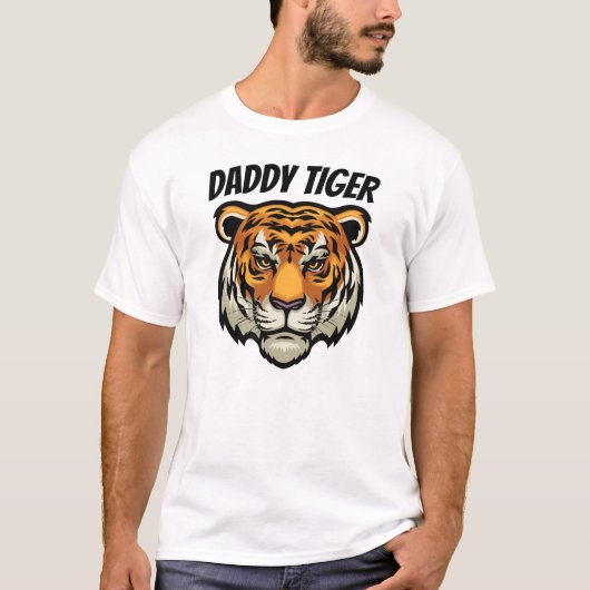 Daddy Tiger individueller T - Shirt (Vorderseite)