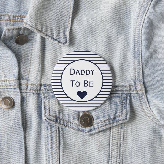 Daddy to be Baby Shower Button (Beispiel)