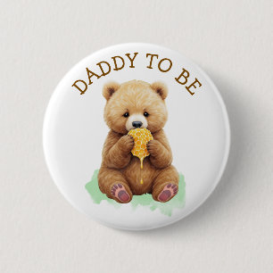 Daddy to Be   Bärenjunge-Babyshower Button