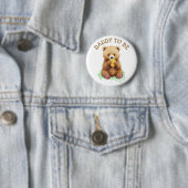 Daddy to Be | Bärenjunge-Babyshower Button (Beispiel)