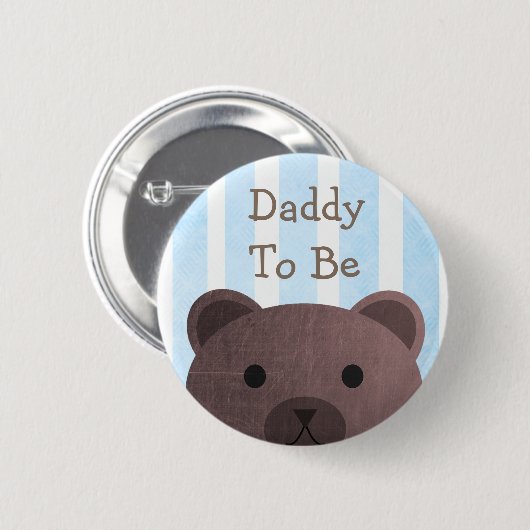 Daddy to be Button Bear Woodlands Theme (Vorne & Hinten)