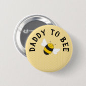 Daddy to be button for bumblebebaby dusche (Vorne & Hinten)