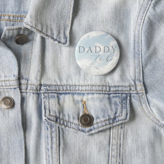 Daddy to be Cloud Nine Baby Shower Button (Beispiel)