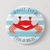 Daddy to be Crap It a Boy Baby Shower Button (Vorderseite)