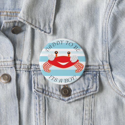Daddy to be Crap It a Boy Baby Shower Button (Beispiel)