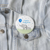 Daddy to be Elephant Mama & Baby Boy Baby Shower Button (Beispiel)