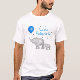 Daddy to be Elephant Theme Baby Boy Baby Shower T-Shirt