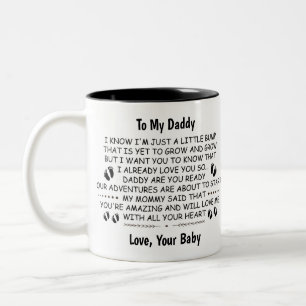 Daddy to be from Baby Bump Christmas Zweifarbige Tasse