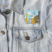 Daddy to be Jungle Animals Baby Shower Button (Beispiel)