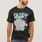 Daddy to be Niedlich Elephant Baby Shower Pregnanc T-Shirt (Vorderseite)