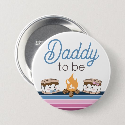Daddy to be s'more Button (Vorne & Hinten)
