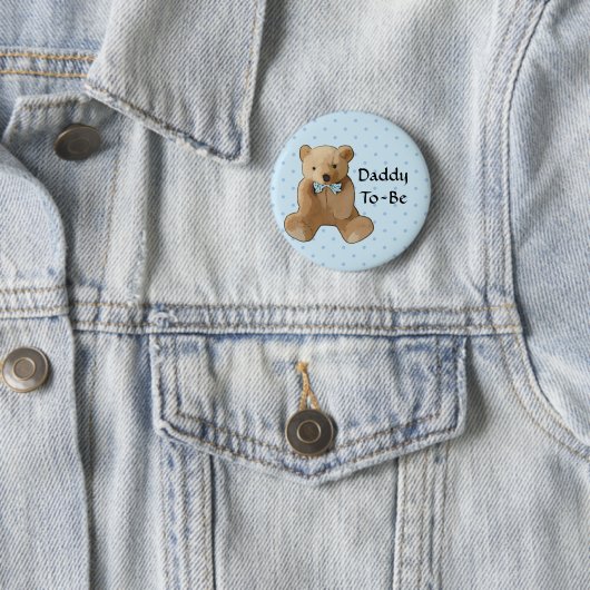 Daddy to be Teddy Bear Baby Shooting Button (Beispiel)