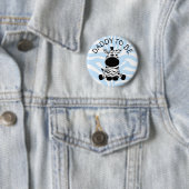 Daddy to be Zebra Baby Shooter Button (Beispiel)