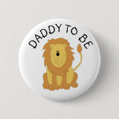 Daddy to be Zebra Baby Shooter Button (Vorderseite)
