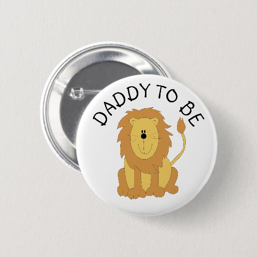 Daddy to be Zebra Baby Shooter Button (Vorne & Hinten)