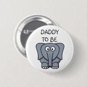Daddy to be Zebra Baby Shooter Button (Vorne & Hinten)