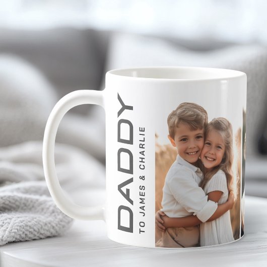 Daddy to kids benennt Foto Vthers Day Kaffeetasse