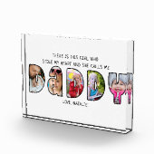 DADDY-Tochter-Sprichwort 5 FotoCollage Fotoblock (Rechts)