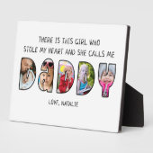 DADDY-Tochter-Sprichwort 5 FotoCollage Fotoplatte (Seite)