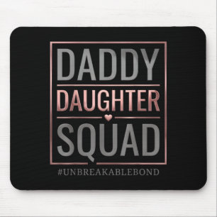 Daddy-Tochter-Truppe unzerbrechliche Bindung Vater Mousepad
