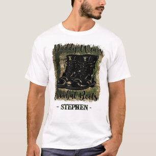 Daddy trägt Kampfstiefel - militärisch Inspiriert T-Shirt