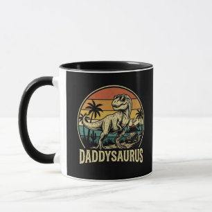 Daddy Trex Dinosaur Daddysaurus Retro Vatertag  Tasse