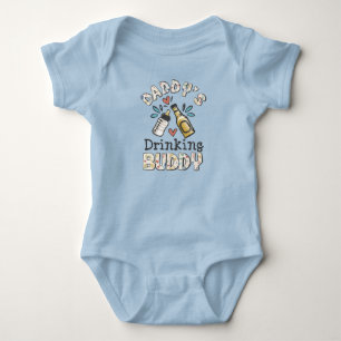 Daddy trinkt Buddy Baby Strampler