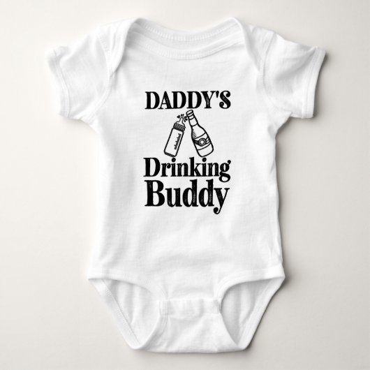 Daddy trinkt Buddy Baby Strampler (Vorderseite)