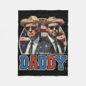 Daddy Trump 9 Fleecedecke (Vorderseite)
