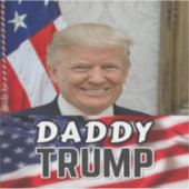 Daddy Trump Aufkleber (Vorderseite)