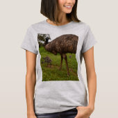 Daddy und Baby Emus laufen, T-Shirt (Vorderseite)