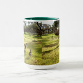 Daddy und Baby Emus, Tasse (Zentrum)