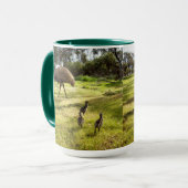 Daddy und Baby Emus, Tasse (Vorderseite Links)