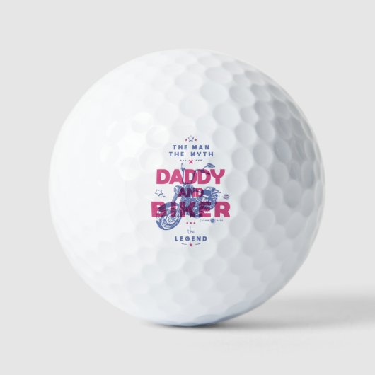 Daddy und biker der Mann der Mythos der Legende Golfball (Vorderseite)