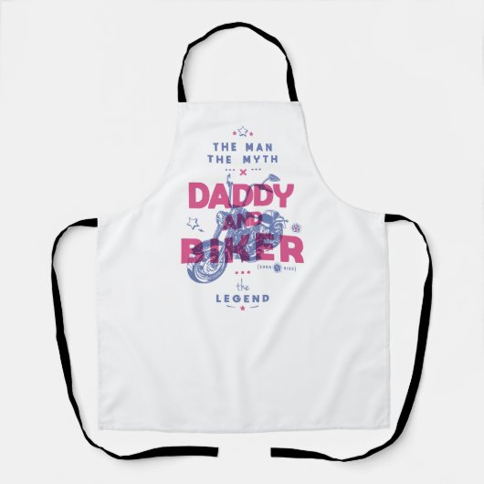 Daddy und biker der Mann der Mythos der Legende Schürze (Vorderseite)
