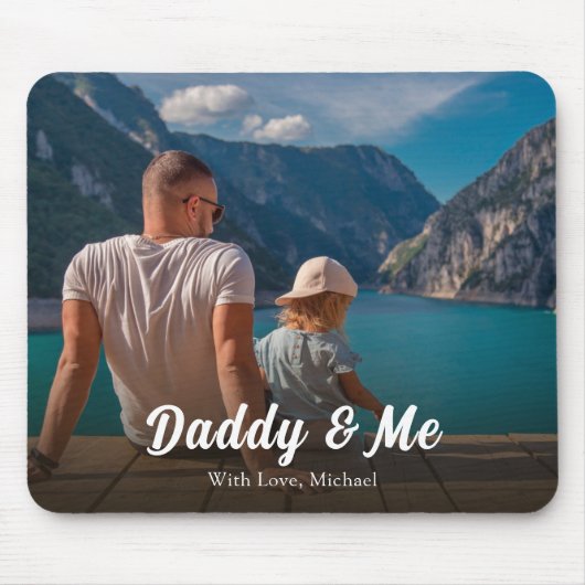 Daddy und ich Personalisiert Vater Geschenk Mousepad (Vorne)
