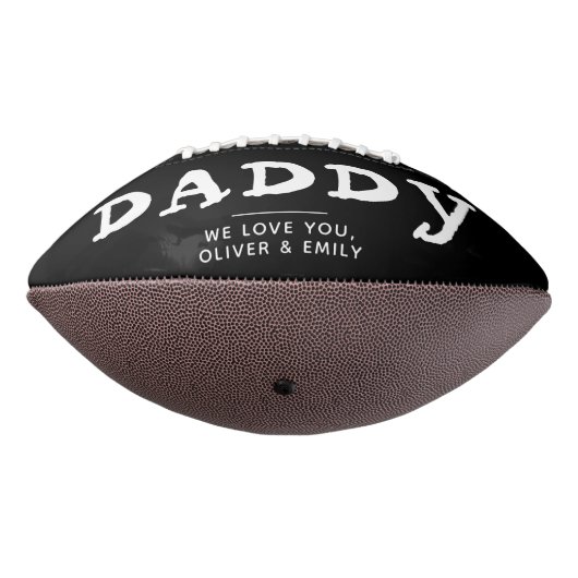 Daddy Vaterfamilie 3 Foto Collage Keepake Schwarz Football (Gedreht 270)